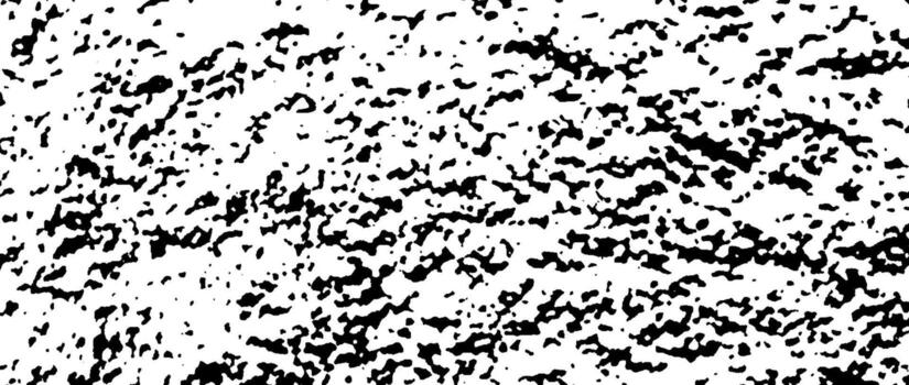 Black gritty grunge texture. Grainy eroded overlay background. Distressed noise surface with dust, particles, specks, speckles. Rough dirty granule lino backdrop texture of concrete or cement. vector