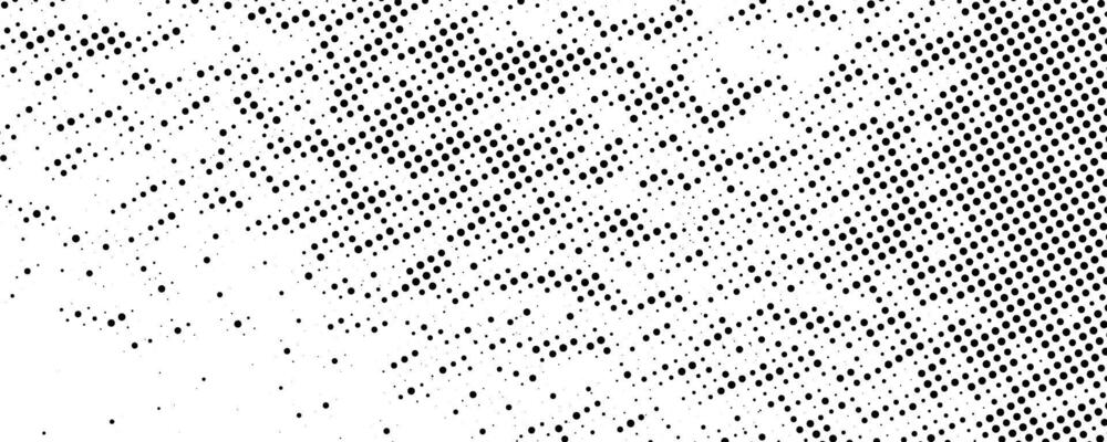 Halftone noise texture. Grunge grit halftone background. Black and white sand gravel wallpaper. Retro comic pixelated backdrop. Dirty grain spots, stains, dots textured overlay.