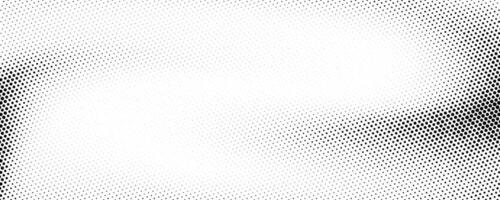 Grunge halftone gradient background. Faded grit noise texture. Black and white sandy gritty wallpaper. Retro pixelated backdrop. Anime or manga comic overlay. Graphic design textured halfton vector