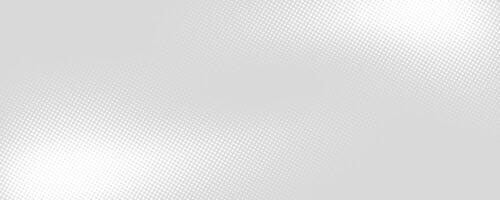 Grey halftone pattern. Retro comic gradient background. Silver pixelated dotted texture overlay. Cartoon pop art faded gradient pattern. Backdrop for poster, banner, advertisement vector