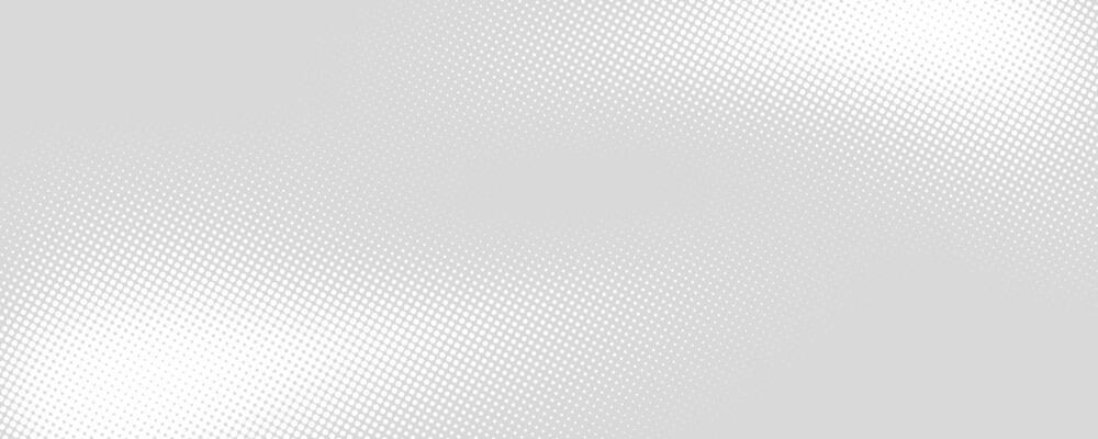 Grey halftone pattern. Retro comic gradient background. Silver pixelated dotted texture overlay. Cartoon pop art faded gradient pattern. Backdrop for poster, banner, advertisement