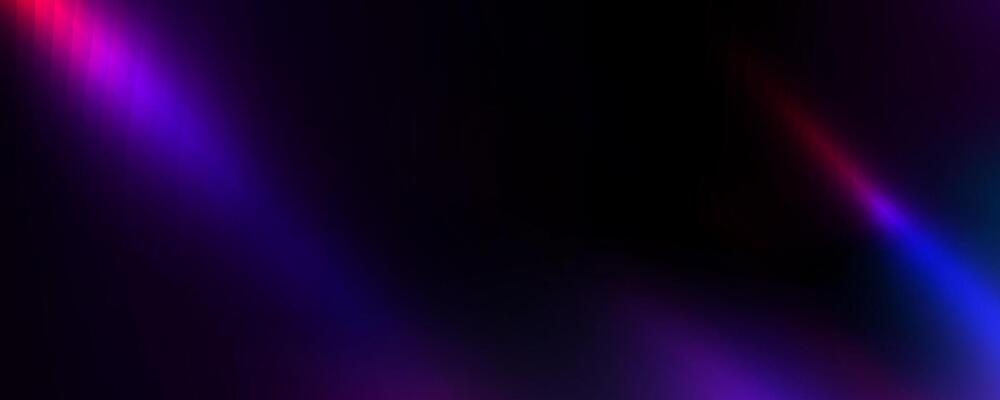 Purple light leak effect background. Film bokeh flare overlay. Vintage neon photo filter texture template. Exposed saturated photography wallpaper. Abstract blur ultraviolet gradient backdrop