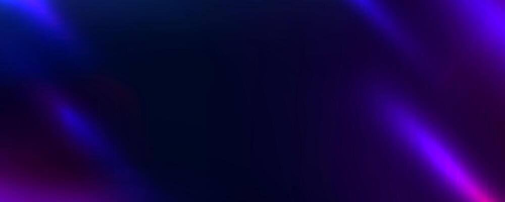 Purple blue light leak effect background. Film bokeh flare overlay. Vintage neon photo filter texture template. Exposed photography wallpaper. Abstract blur ultraviolet gradient backdrop