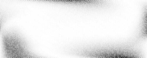 Grunge halftone gradient background. Faded grit noise texture. Black and white sandy wallpaper. Retro pixelated backdrop. Anime or manga style comic overlay. Graphic design textured template vector