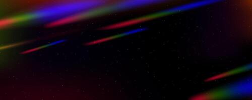 Light leak effect background. Rainbow light flares and bokeh overlay. Retro film photo filter texture. Old exposed photography glare backdrop. Abstract blur gradient wallpaper. Burnt color bg vector