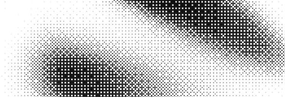 Bitmap grunge gradient texture. Black and white pixelated dither wave pattern. Abstract glitchy 8 bit game wallpaper. Retro wide rasterized backdrop. Pixel art illustration. vector