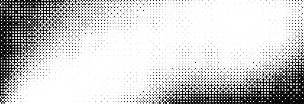 mapa de bits pixelado grunge degradado textura. negro y blanco vacilar modelo fondo de pantalla. resumen defectuoso 8 poco juego modelo antecedentes. amplio rasterizado fondo. retro píxel Arte ilustración. vector