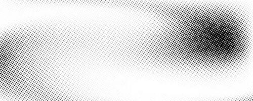 Grunge halftone gradient texture. Fading grit noise background. Sandy gritty wallpaper. Retro pixelated backdrop. Black and white anime or manga comic overlay. Textured graphic design vector