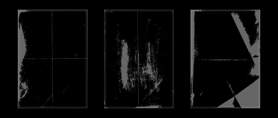 Rough grunge overlay set. Folded wrinkled paper photocopy texture collection. Old worn scratched crumpled background. Dirt grainy scanned wallpaper for poster, cover, frame, banner.