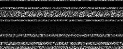 TV static noise texture. Glitched white noise background. VHS signal with black stripes, interferences or glitches. Pixelated television screen backdrop grain for poster, banner. vector