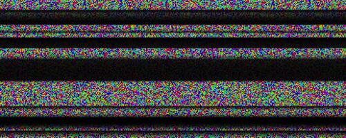 TV static noise background. Glitched white noise texture. Colored VHS signal with black stripes, interferences or glitches. Pixelated television screen backdrop grain for poster, banner. vector