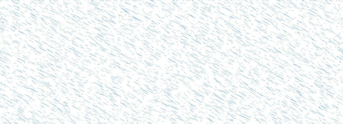Heavy rain seamless pattern. Diagonal pouring rain texture. Repeating falling water drop background. Sleet, hail or snow precipitation wallpaper. Blue downpour backdrop.