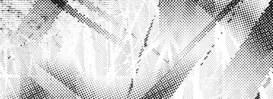 Rough grunge halftone texture. Distressed dirty scratched background. Dotted wallpaper for banner, poster, flyer, magazine, brochure. Scuffed ragged backdrop. Damaged glitched pixel overlay vector