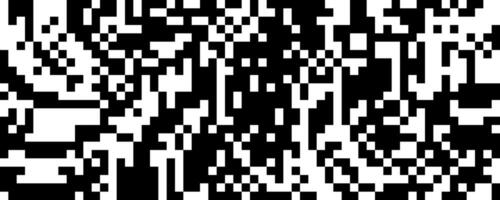 Pixelated curved wave texture. Black and white dithered bent lines background. Digitalized backdrop for banner, poster, flyer, brochure, booklet. Abstract rasterized squiggle overlay wallpaper vector