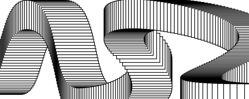 Wavy poster design background with flying cards or frames. Black and white blended square template for poster, banner, flyer, brochure, leaflet, booklet. Retro dynamic abstract step wallpaper