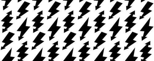 Lightning bolt seamless pattern. Thunder bolt repeating background. Flash thunderbolt ornament wallpaper. Strike arrow and energy power backdrop for poster, banner, graphic design, print. vector
