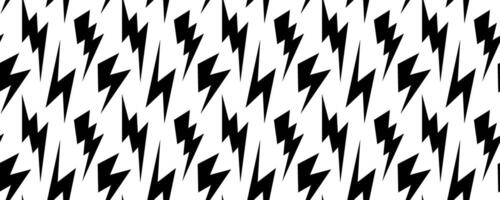 Lightning bolt seamless pattern. Thunder bolt repeated background. Flash thunderbolt ornament wallpaper. Blitz strike arrows for poster, banner, graphic design, print. Electric power backdrop vector