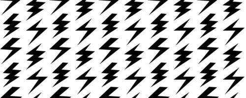 Lightning bolt seamless pattern. Thunder bolt repeated background. Flash thunderbolt ornament wallpaper. Blitz strike arrows for poster, banner, graphic design, print. Energy power backdrop vector