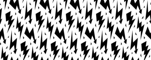 Lightning bolt seamless pattern. Thunder bolt repeated background. Flash thunderbolt ornament wallpaper. Blitz strike arrows for poster, banner, graphic design, print. Cartoon backdrop vector