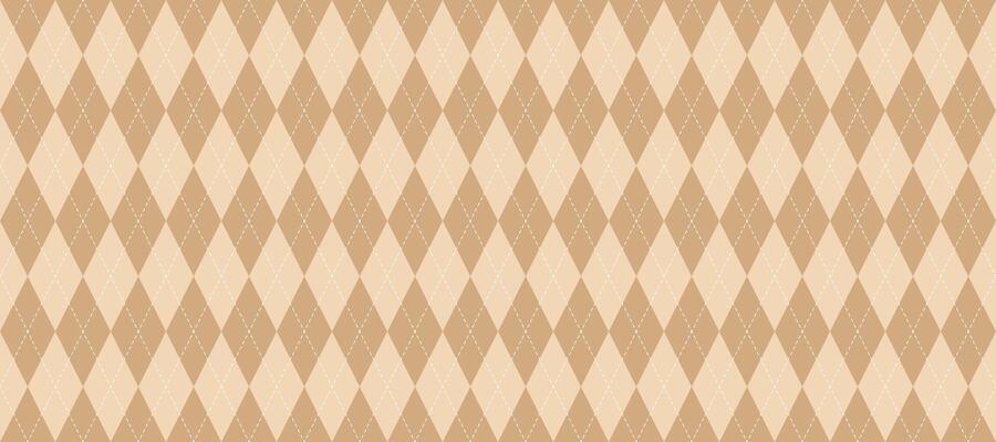 Seamless beige argyle pattern. Nude brown rhombus repeated background. Autumn ecru diamond texture form textile design, fabric print, wrapping paper, clothes pattern design.
