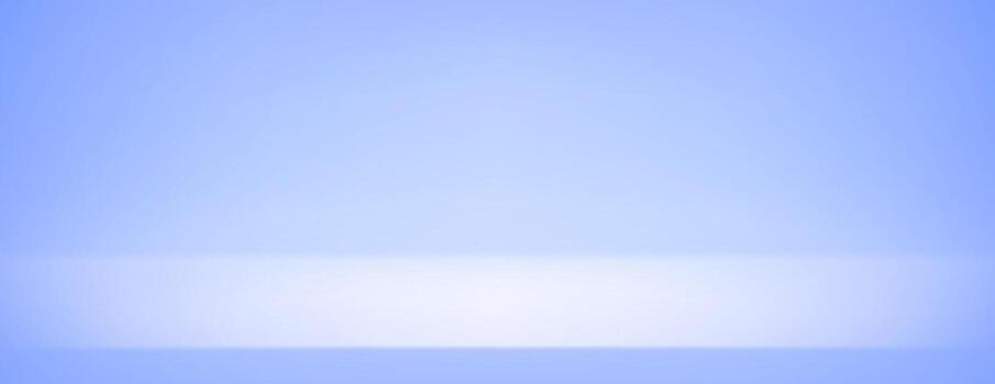 Blue studio room design concept. Light platform display background. Wall and floor surface backdrop for presentation, mockup template, product showcase. Soft smooth purple gradient wallpaper vector