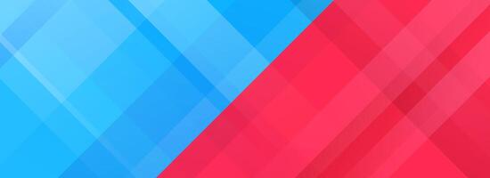 Sport game contest footer design. Wide bright sporty versus banner concept for presentation, footer, header, poster, flyer. Abstract blue and red diagonal gradient lines background. vector
