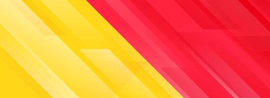 Sport game contest footer design. Wide bright sporty versus banner concept for presentation, footer, header, poster, flyer. Abstract red and yellow diagonal gradient line background. vector