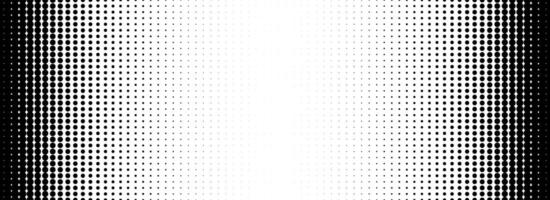 Dotted halftone gradient texture. Fading polka dot background. Repeated dots gradation pattern. Black and white vanishing comic pop art backdrop. Halftone raster effect wallpaper. vector