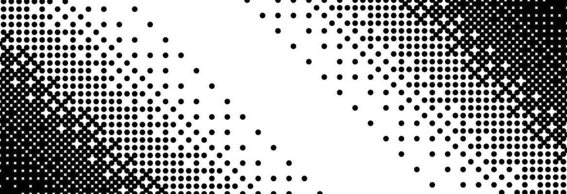 Black and white diagonal bitmap gradient texture. Slanted dithered background. Abstract pixel glitchy pattern. 8 bit game screen wallpaper. Fading pixel backdrop. Retro oblique halftone