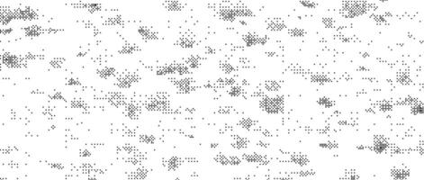 Pixelated grain texture bitmap. Abstract dotted glitchy pattern. Dither grunge background. game screen wallpaper. Retro pixel art backdrop. Comic halftone overlay. Dust speckles effect vector
