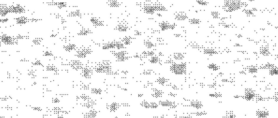 Pixelated grain texture bitmap. Abstract dotted glitchy pattern. Dither grunge background. game screen wallpaper. Retro pixel art backdrop. Comic halftone overlay. Dust speckles effect