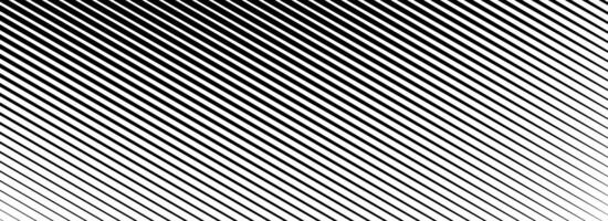 Diagonal thin line halftone gradation texture. Fading oblique stripe gradient background. Black slanted pattern backdrop. Vanishing parallel tilted stripe wallpaper for overlay, print, cover vector