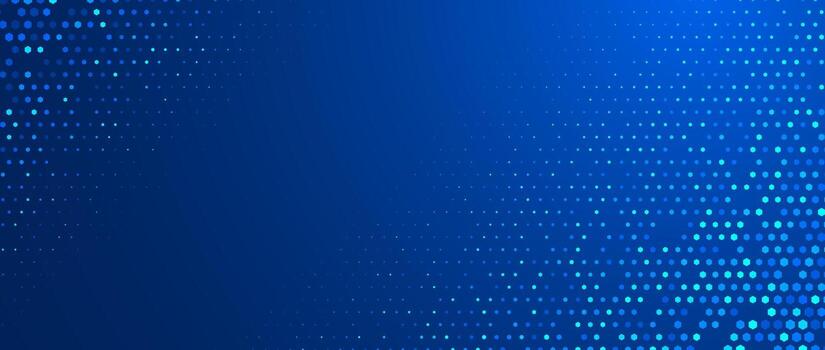 Blue hexagon texture background. Abstract glowing hexagonal grid wallpaper. Navy honeycomb pattern backdrop. Modern technology, business, science, healthcare, medicine design. vector