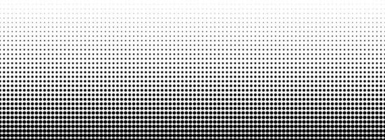 Dotted halftone gradient texture. Fading polka dot background. Repeated dots gradation pattern background. Black vanishing comic pop art overlay backdrop. Halftone raster effect wallpaper. vector