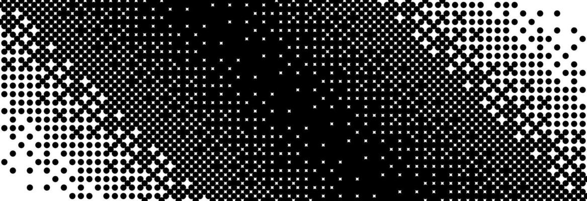 Diagonal bitmap gradient texture. Black and white slanted dithering background. Abstract pixel glitchy pattern. 8 bit game screen wallpaper. Fading pixel backdrop. Retro oblique halftone
