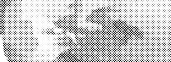 Abstract grain dotted distorted halftone texture. Pixelated grainy bitmap background. Distressed grunge wavy gradient pattern. Retro raster grit noise backdrop.Ccomic style overlay wallpaper vector