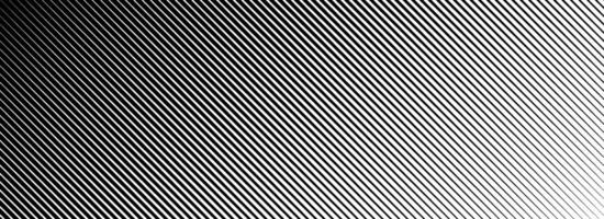Diagonal thin line halftone gradation texture. Fade oblique stripe gradient background. Black slanted lines pattern backdrop. Vanishing parallel stripes wallpaper for overlay, print, cover. vector