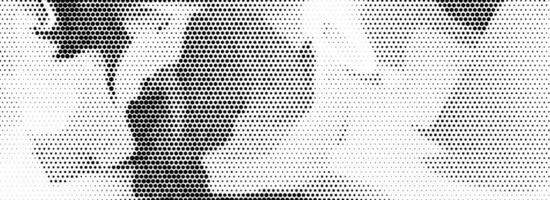 Abstract grain dotted distorted halftone texture. Pixelated grainy bitmap background. Distressed grunge wavy gradient pattern. Retro raster grit noise backdrop. Messy comic overlay wallpaper vector
