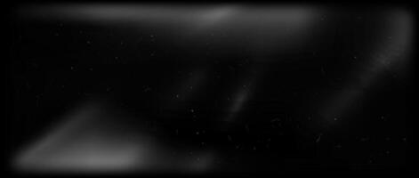 Vintage noir film frame background. Aged grain movie texture. Retro photo filter template. Nostalgic cinematic photography effect with light leak, dust, grain, scratches, noise, particles. vector