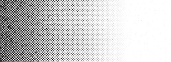 Grunge halftone gradient background. Fading grit noise texture. Black sand particle wallpaper. Retro pop art pixel backdrop. Anime or manga comic overlay. Dots and speckles vanishing print vector