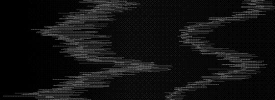 TV static noise background. Glitch pixel texture. Damage, error, distorted VHS screen overlay. Black white grunge random television interference. Pixelated digital effect wallpaper vector