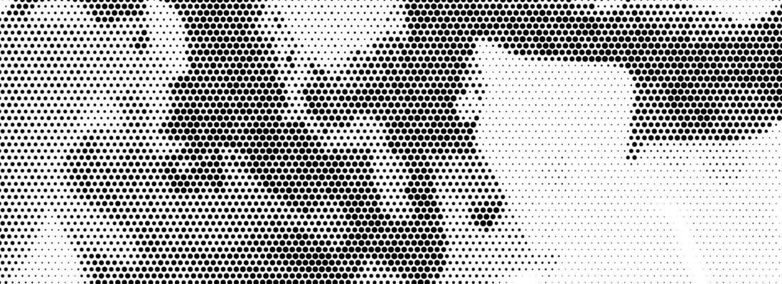 Abstract grain dotted distorted halftone texture. Black pixel grainy bitmap background. Distressed grunge wavy gradient pattern. Retro raster grit noise backdrop. Messy comic overlay wallpaper