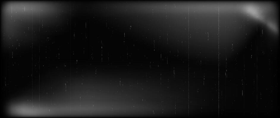 Black and white retro film frame texture. Vintage grain noir movie background. Old photo filter template with grain, scratches, noise, dust. Nostalgic cinematic photography effect.