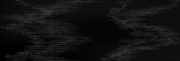 TV static noise texture. Glitch pixelated random background. Distorted rippled VHS screen overlay. Grunge fuzzy television interference backdrop. Digital pixel effect vector