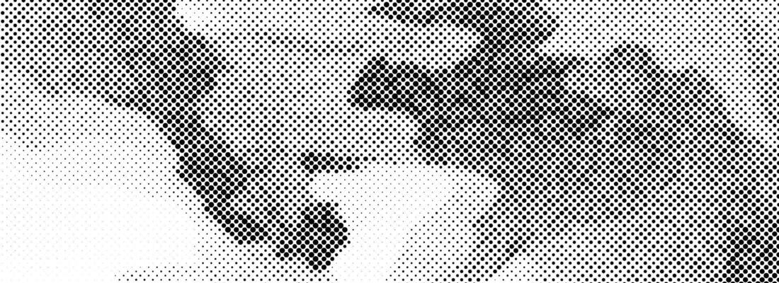 Abstract grain dotted distorted halftone texture. Pixelated wavy flow background. Distressed grunge wavy gradient pattern. Retro raster grit noise backdrop. Comic style overlay wallpaper