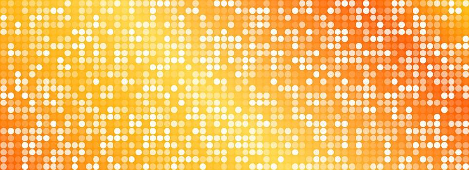 Shining gold disco party pattern background. Iridescent golden sequin mosaic texture. Abstract sparkling yellow halftone wallpaper. Pop up comic glowing glitter backdrop. Retro design template vector
