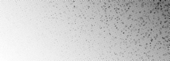 Grunge halftone gradient background. Faded grit noise texture. Black sand particle wallpaper. Retro pop art pixel backdrop. Anime or manga comic overlay. Dots and speckles textured print vector