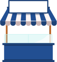 Illustration of Empty Stall Street Food with Signboard png