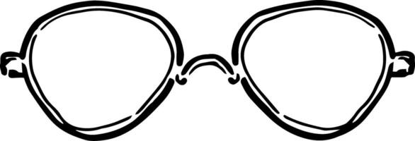 Stylish Sunglasses Sketch for Cafe Stickers or Labels vector