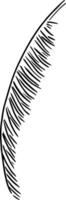 Stylized Palm Leaf Illustration for Summer Label Use vector
